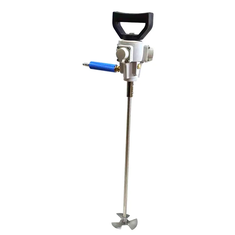 Pneumatic 5 Gallons Paint Mixer 20L Dye Glue Liquid Mixing Machine Portable Stainless Steel Air Agitator Stirrer NT-817