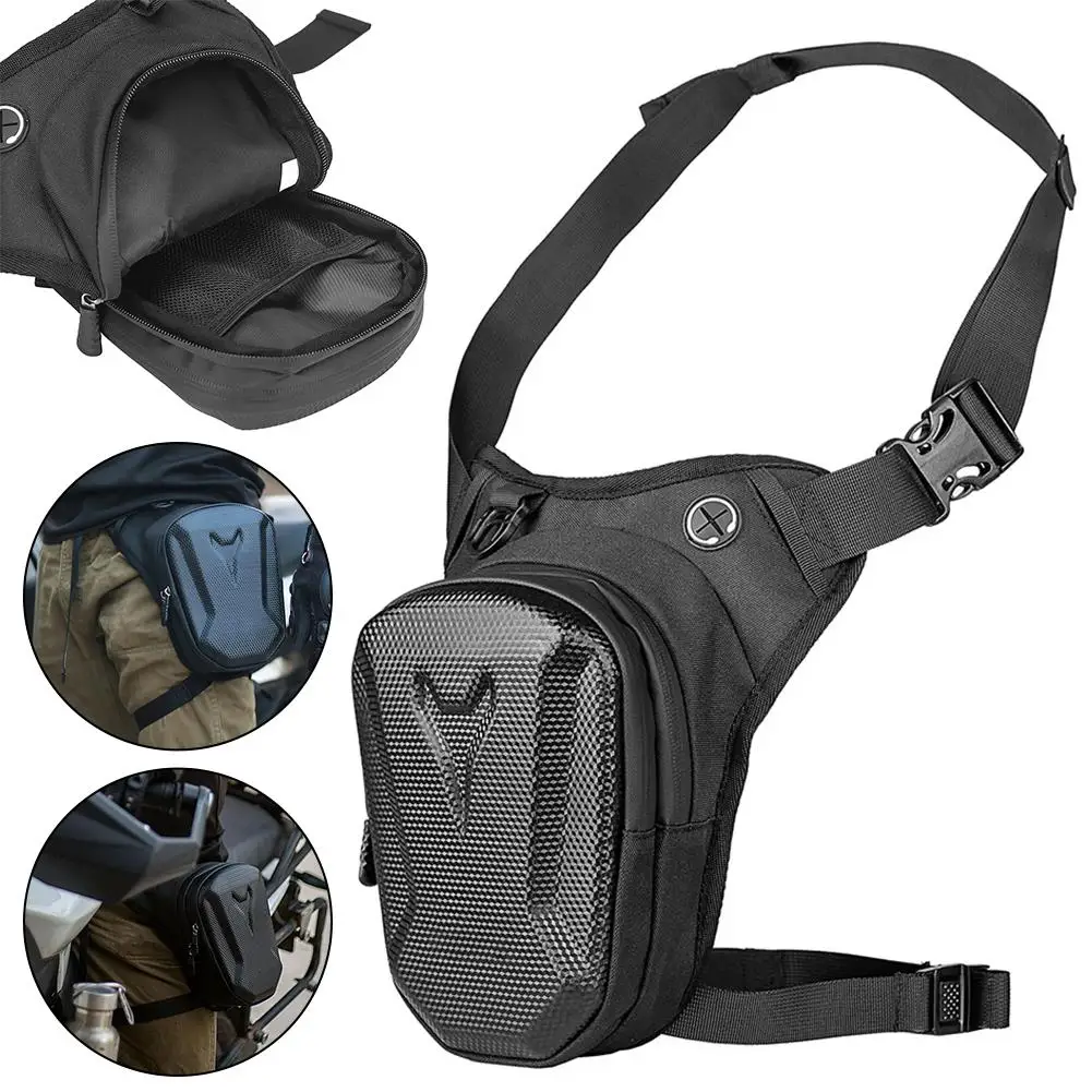 Bolsa para motocicleta, impermeable, para Motor, cintura caída, pierna, cinturón para muslo, bolsas laterales para sillín de motocicleta, bolso para teléfono móvil, riñonera
