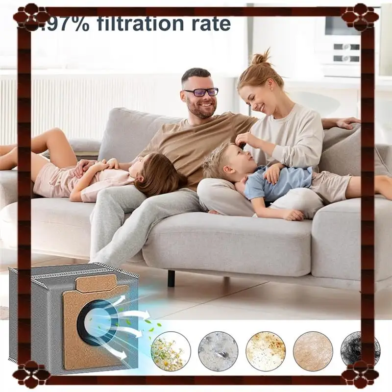 Consegna in 24 ore per accessori di ricambio per aspirapolvere robot Eufy X10 Pro Omni, parti del filtro del sacchetto per la polvere della spazzola laterale della spazzola principale