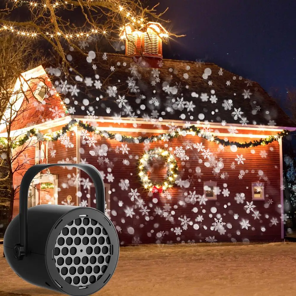 Christmas Snowflake Projector Light Waterproof LED Projector for Indoor Outdoor Christmas Decoration Festive Acces C7R1