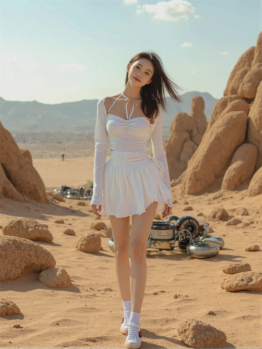 셔링 솔리드 미니 스커트 여성용 티어드 플리츠 메쉬 케이크 러플 레이어드 아플리케 아티스틱 모던 시크 엘레강트 패치워크