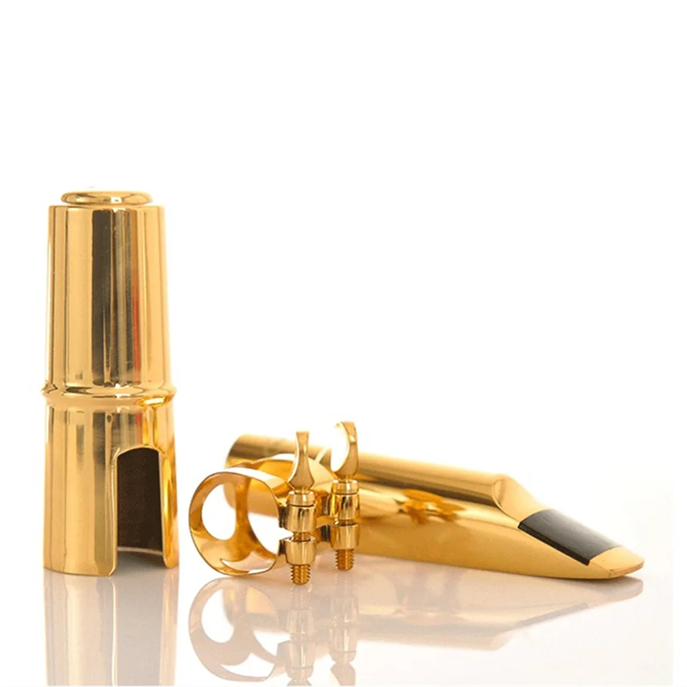 Professional Tenor Saxophone Mouthpiece, Brass Material, Size 56789, Ligature and Cap Set , Sturdy and Lightweight