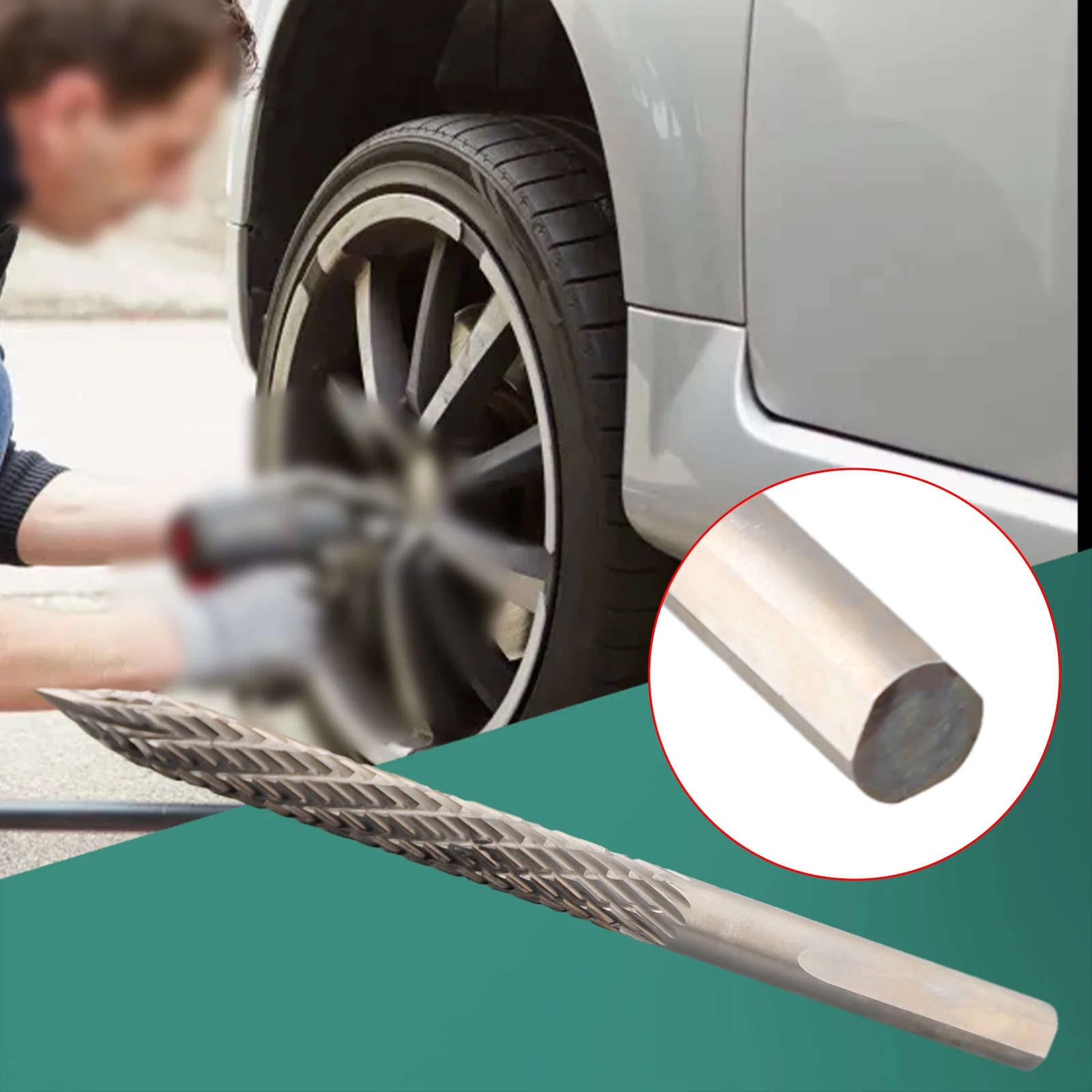 Alloy Steel Rotary Burr Set Precision Engineered Tools for Quick and Reliable Tire Patch Solutions Using Pneumatic Drills