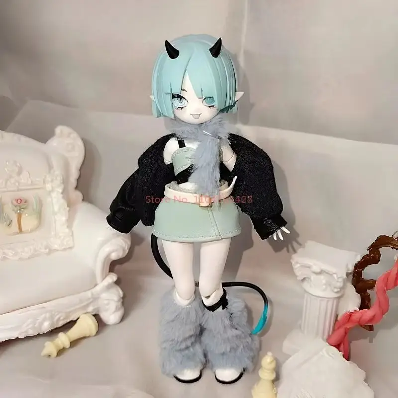 Nuovo Cooze 1/8 Bjd Corna del Diavolo Cieco Scatola Squisita Bambola Mobile Ornamento Giocattoli Mobilità Comune Creativo Desktop Collezione Regalo