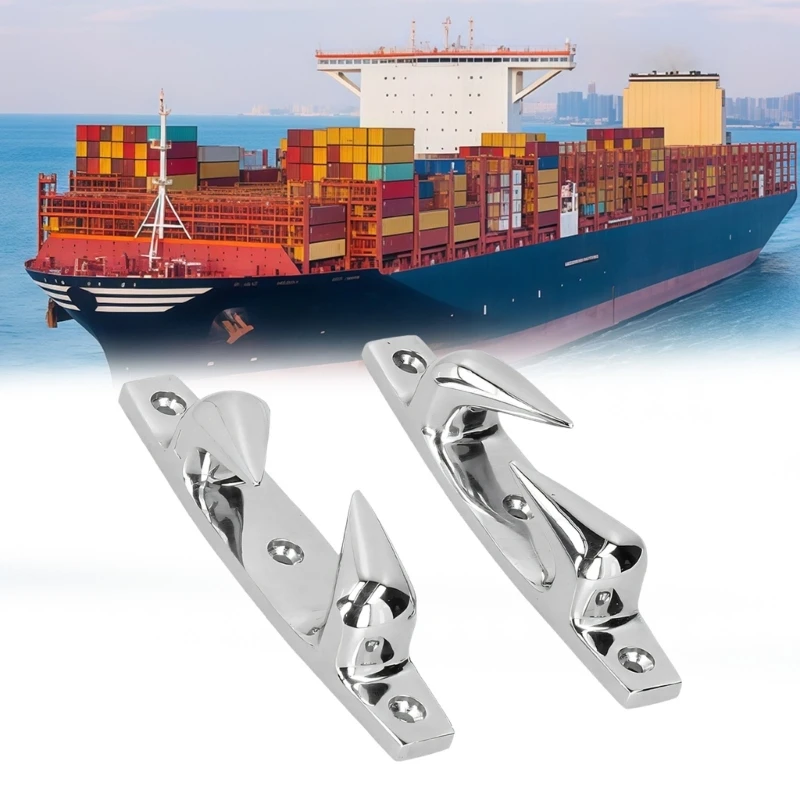 Stainless Steel Skene Chocks Simple Installs Pair for Boat Deck Line Guide Use