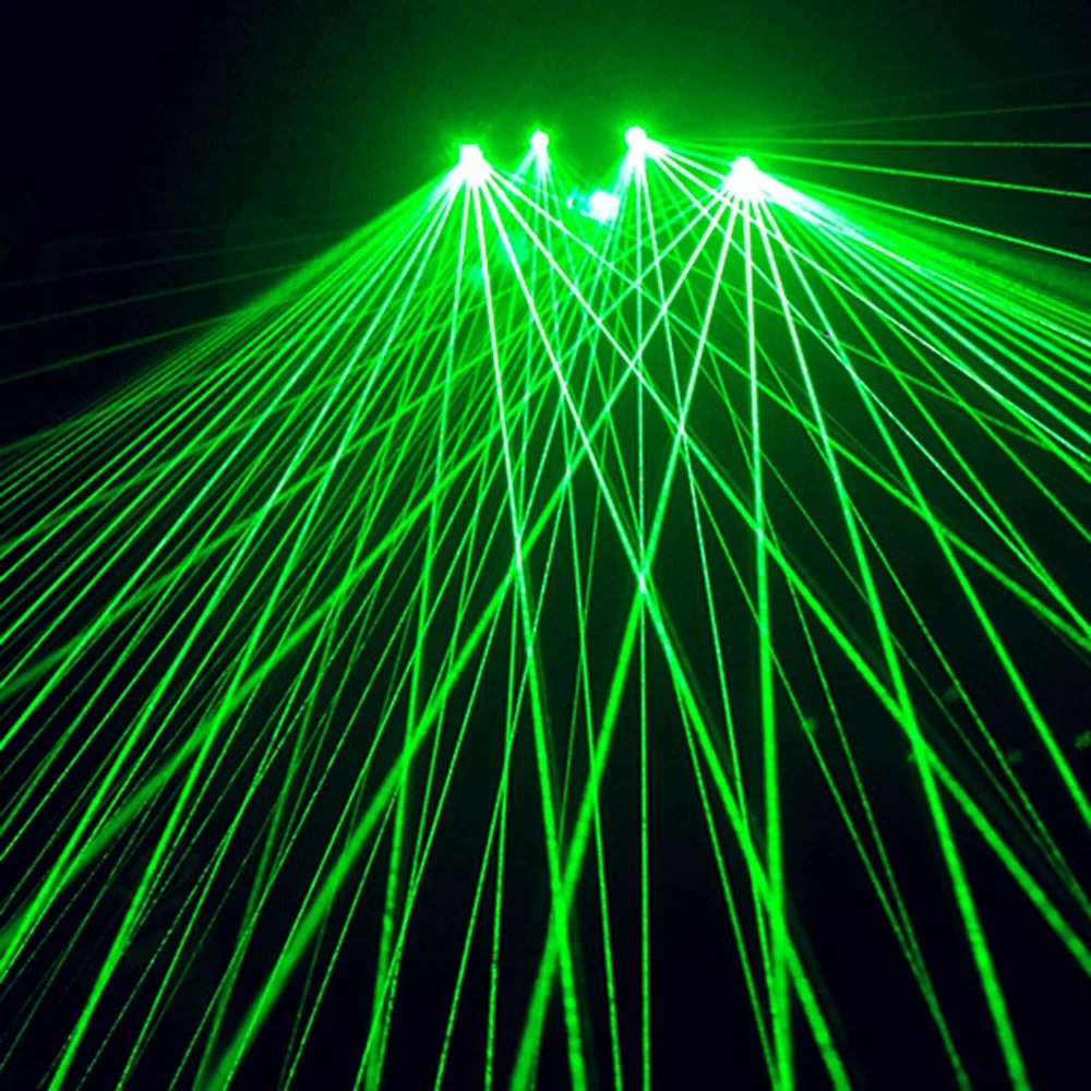 Green Laser Gloves Novelty Supplies Laser Lamp Rechargeable Halloween Gloves Ballroom Bar DJ Party Stage Performance Gloves