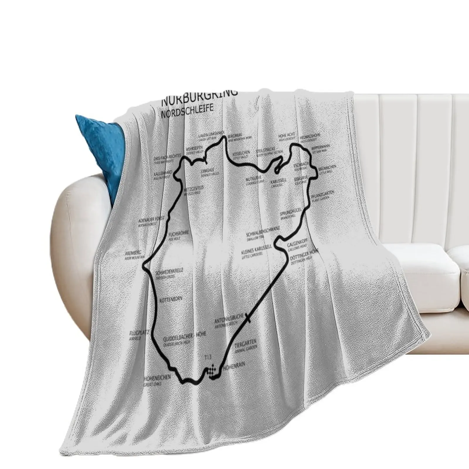 The Nurburgring - Nordschleife Throw Blanket Soft Blankets For Sofas Blankets