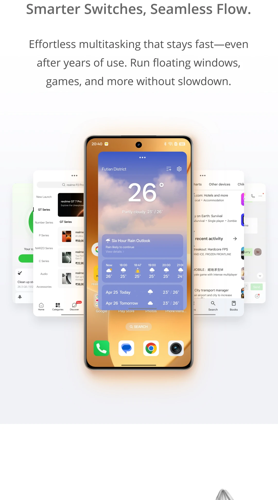 realme 15 Pro 5G Smartphone Snapdragon 7 Gen 4 Chipset 7000mAh Battery 80W Charge 6.8"144Hz 4D Curve+ Display Triple 50MP Camera