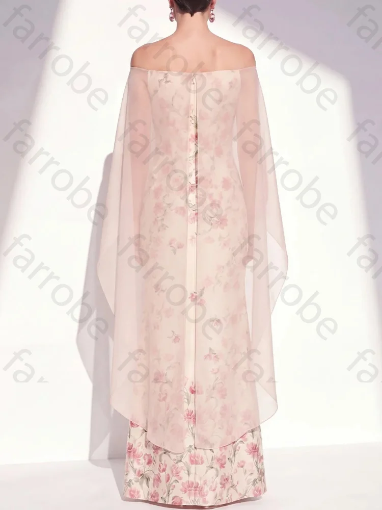 Customize Off Shoulder Mermaid Mother of The Bride Dresses Elegant Backless Evening Dress Exquisite High Quality Prom Party Gown