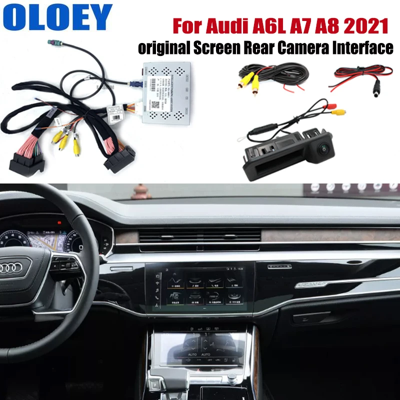 

For Audi A6L A7 A8 2021 HD Rear View Backup Reverse Camera Interface Original Screen Decoder