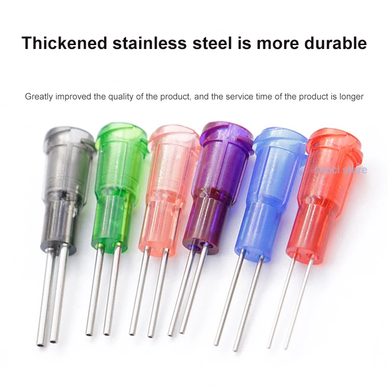 13 مللي متر الاستغناء إبرة أنبوب مزدوج الصناعية السائل الاستغناء إبرة 0.5 بوصة حقنة إبرة ، لتوزيع الغراء 10 قطعة/الحزمة