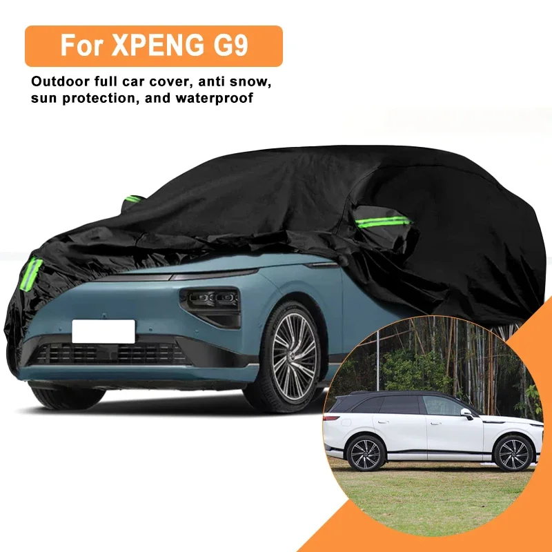 

For XPENG G9 Car Full Cover - Outdoor Waterproof Snowproof Sunshade, Winter & Summer All Weather Auto Protection Accessories