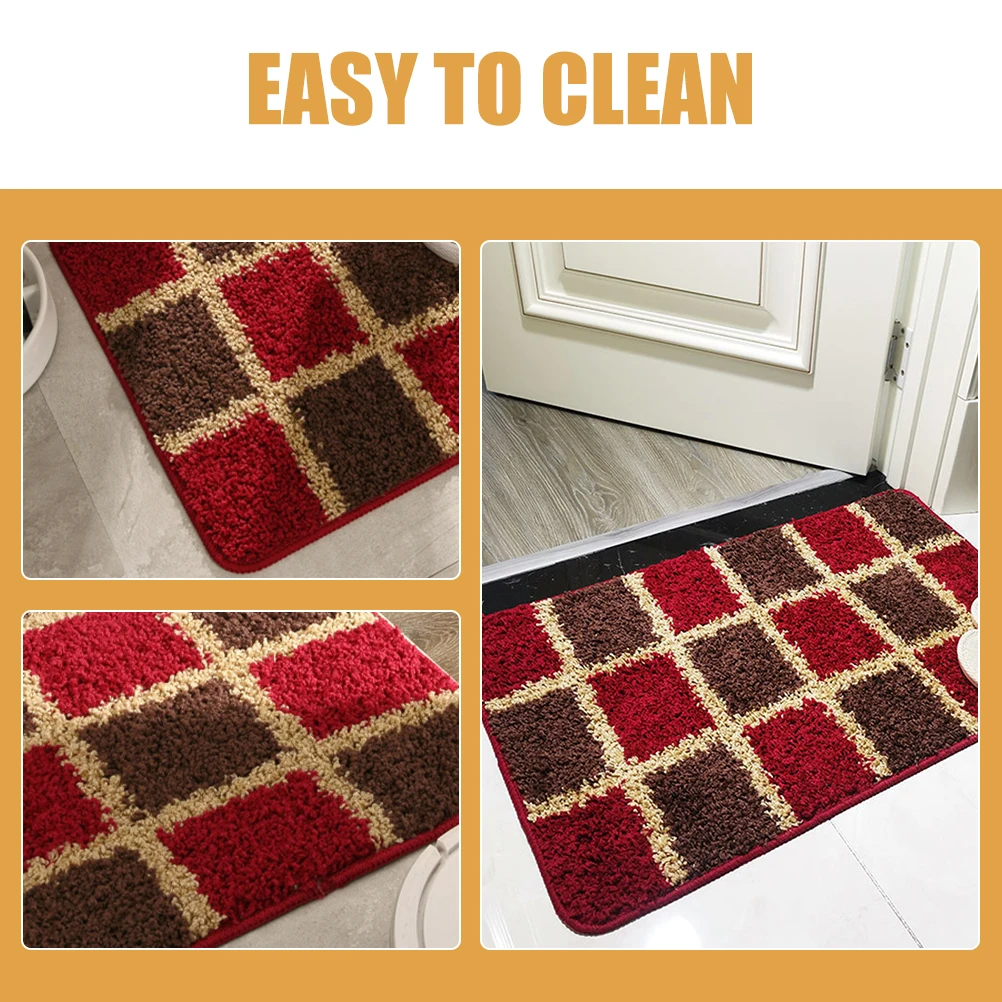 

Anti slip Absorbent Pad Bath Rug Nonslip Floor Mat 80x50cm Shower Bathroom Home Washable Water absorption Practical Fine