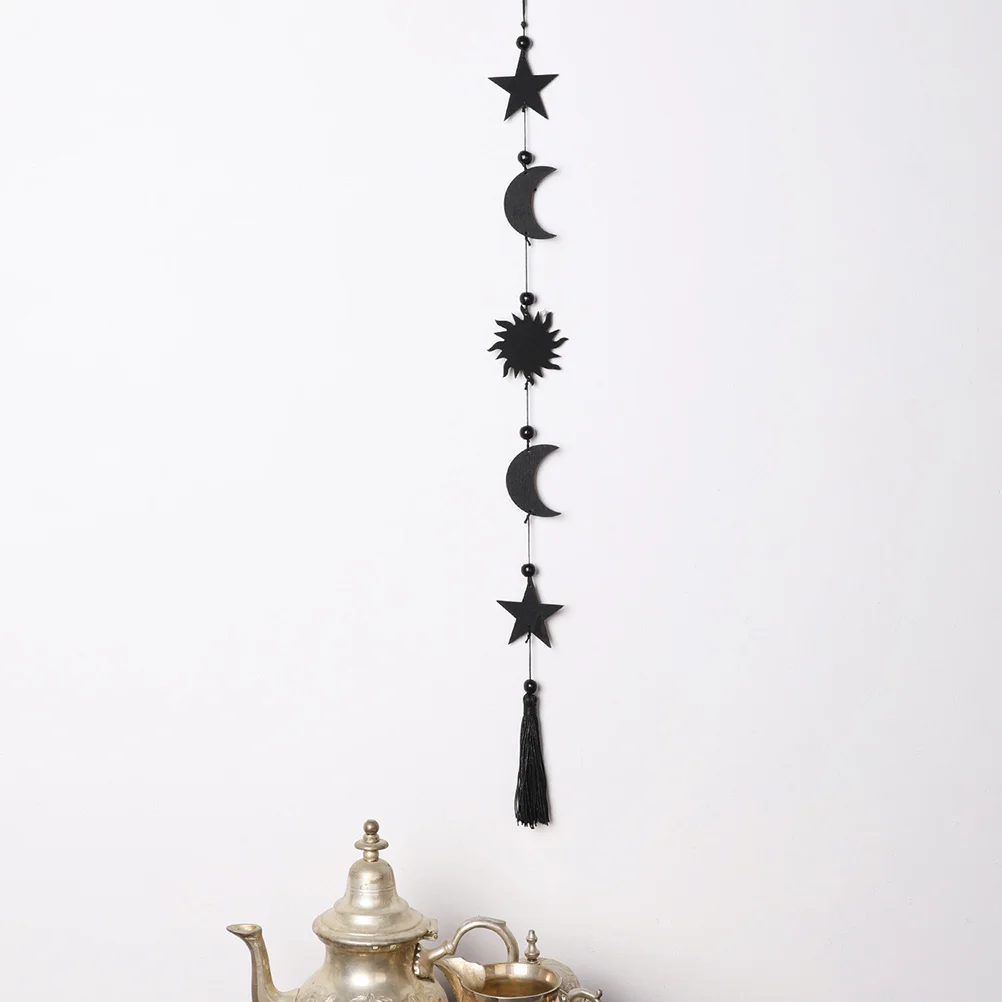 

2Pcs Wall Chip Hanging naments Home Bedroom Decor Scene Hanging Decors Moon Star Pendant Living Room Kitchen Artistic Walls