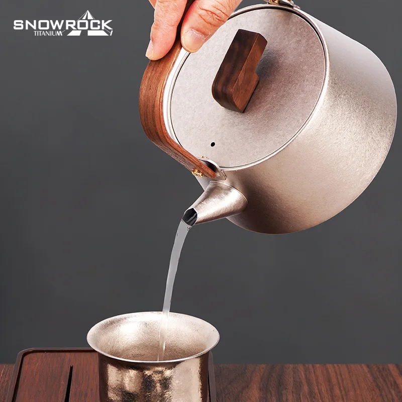 PYH Pure Titanium Kettle Electric Ceramic Stove Teapot Multifunctional Large Boiling Water Wooden Handle Tea Table