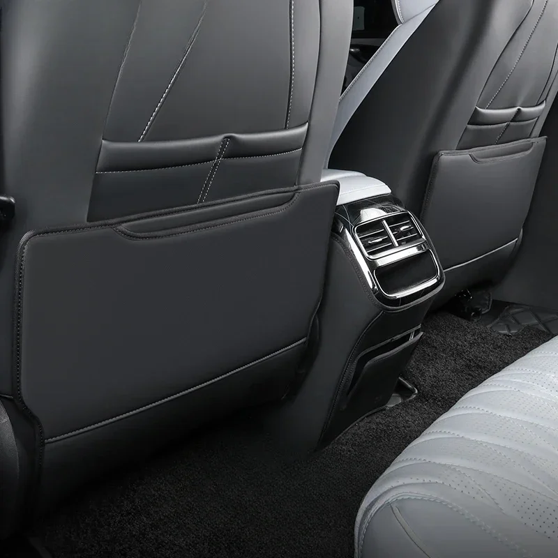

For BYD Seal EV 2022 2023 Car Seat Back Protector Leather Anti Kick Seat Protective Pad Car Interior Accessories