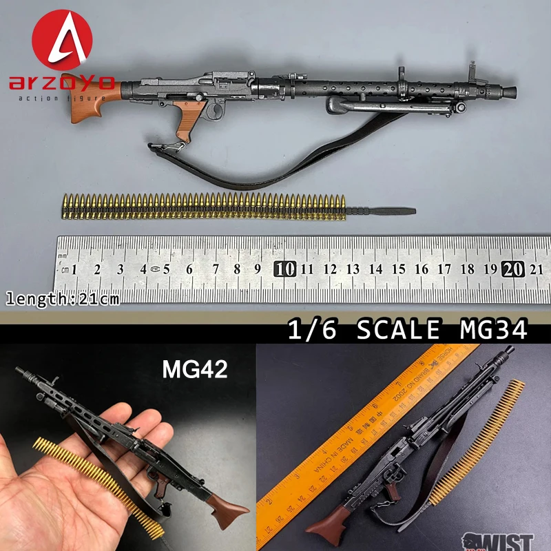 1/6 масштаб MG42 MG34 модель пулемета ПВХ материал для экшн-фигурки сцена аксессуар игрушки куклы коллекция подарков