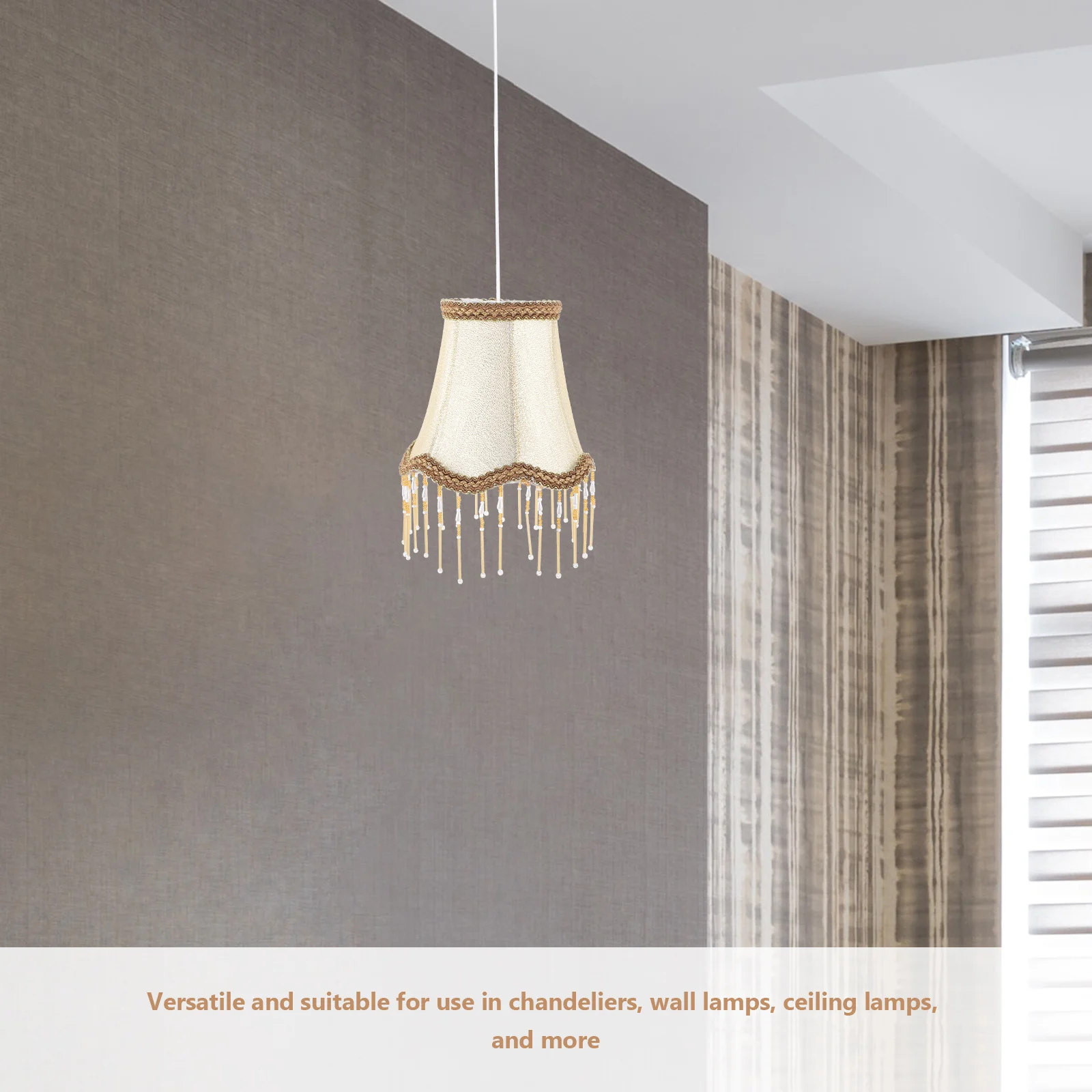 

Маленький абажур в европейском стиле, винтажный тканевый абажур, съемный для внутреннего настенного настольного светильника, элегантный аксессуар для лампы