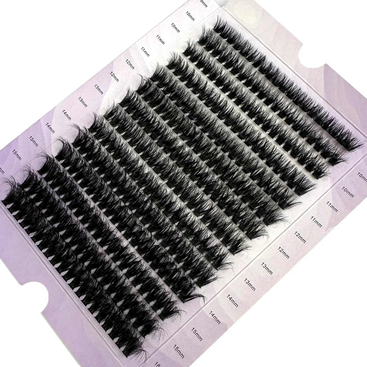 10 Rijen 5D Pluizige Cluster Wimpers Dikke Wimper D/DD Krul 9-16mm Mix Individuele Wimpers DIY Lash Extensions
