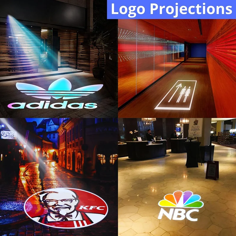 Indoor still logo projector for business signage logo projection sign gobo projector custom logo discount free ship