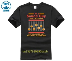 Mens I Am a Sound Guy Not a Magician TShirt Audio Engineer Tee Engineering shirt Sound Guy T Shirt