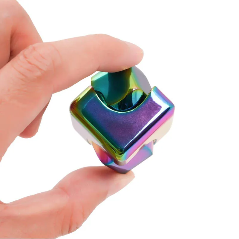 Cube rotatif en métal Fidget Spinner, dés magiques carrés, jouets d\'instituts soulignés, adultes et enfants, gadgets EDC