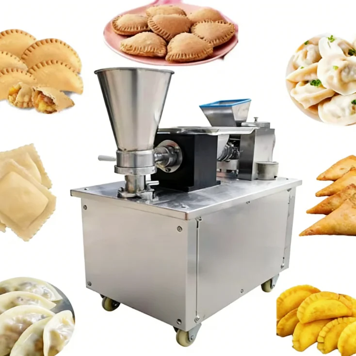 

-For Restaurant Food Grade Stainless Steel Semi-Automatic Samosa Dumpling Machine 3600 Pcs/Hr Capacity High Efficiency^