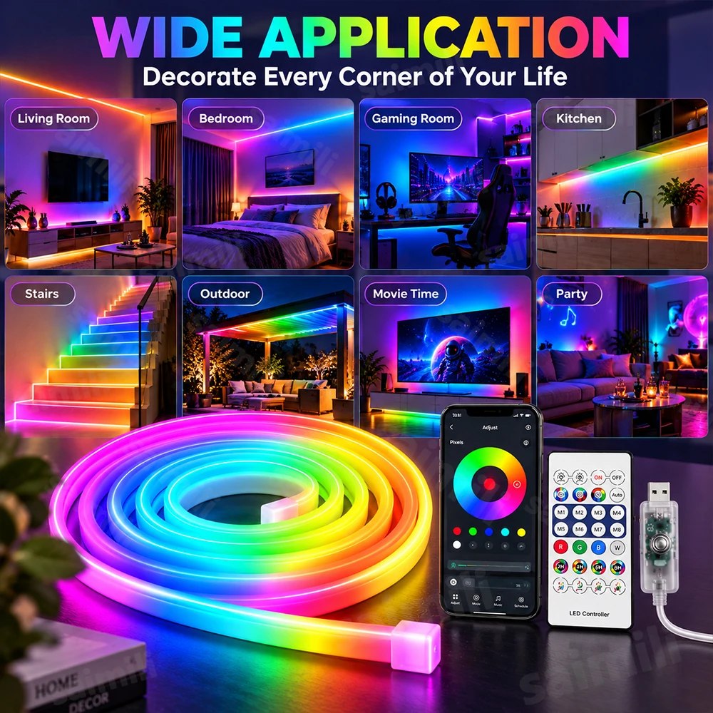 RGBIC LED Neon Strip Light Dyn - Lighting Bolt Decor review and price