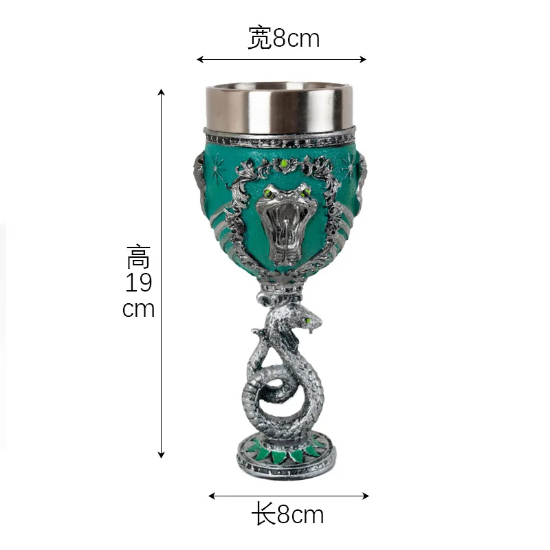 Harry Potter Goblet Hogwarrts 3D Stereoscopic Carving Magic School Coffee Tea Cups Goblet Decoration Model Collection Gift Kid