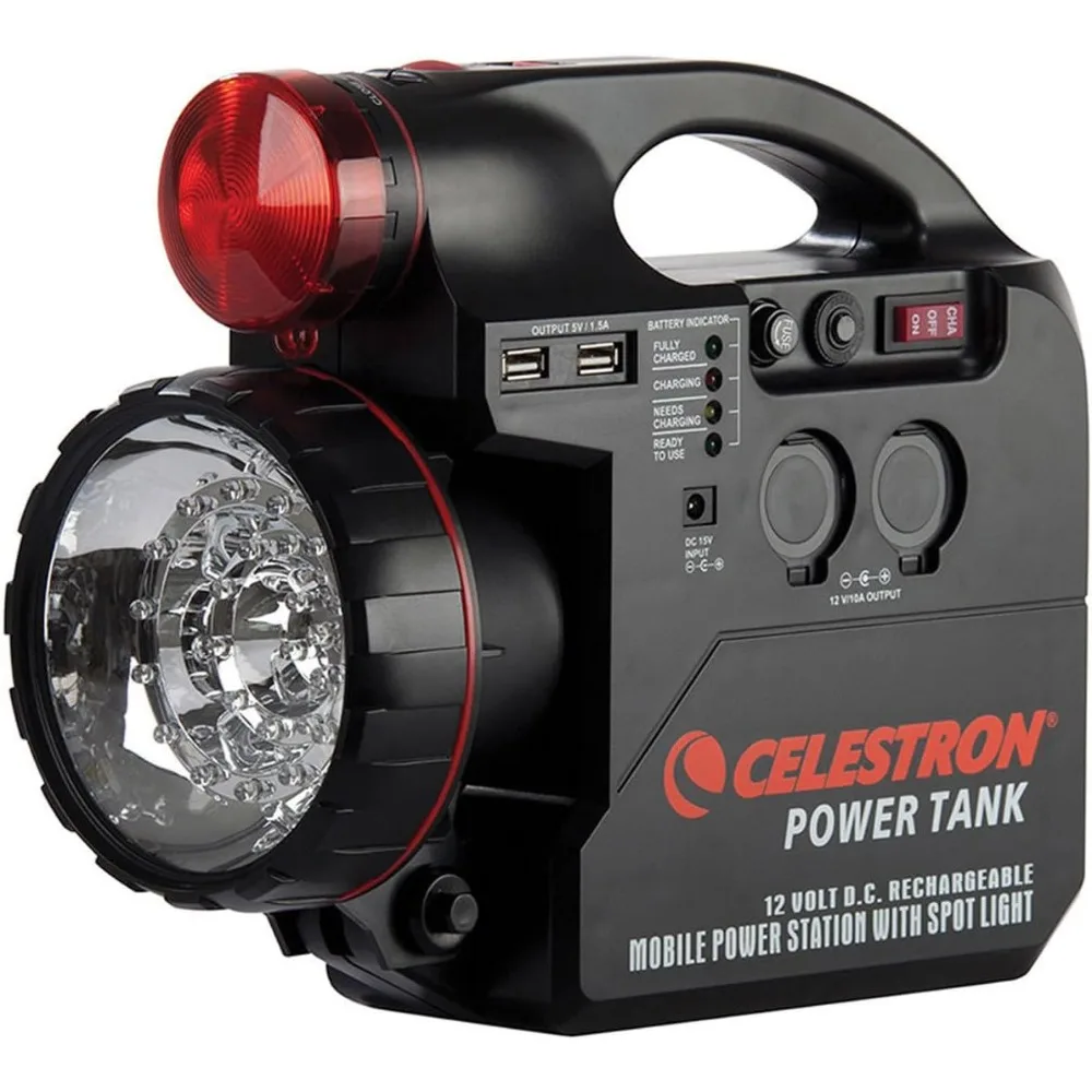 

Celestron PowerTank 12V Rechargeable Battery for Computerized Telescopes - Portable 84Wh Power Supply
