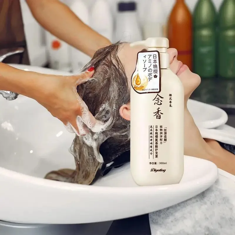 Popular Sakura Japanese Nian Xiang Shampoo Evening Edition Sakura Amino Acid Softening Hair Care Shampoo Conditioner