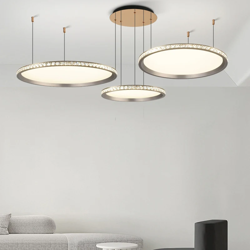 Creative restaurant light LED Chandelier Simple modern living room bedroom Nordic dining hall bar coffee shop pendant light