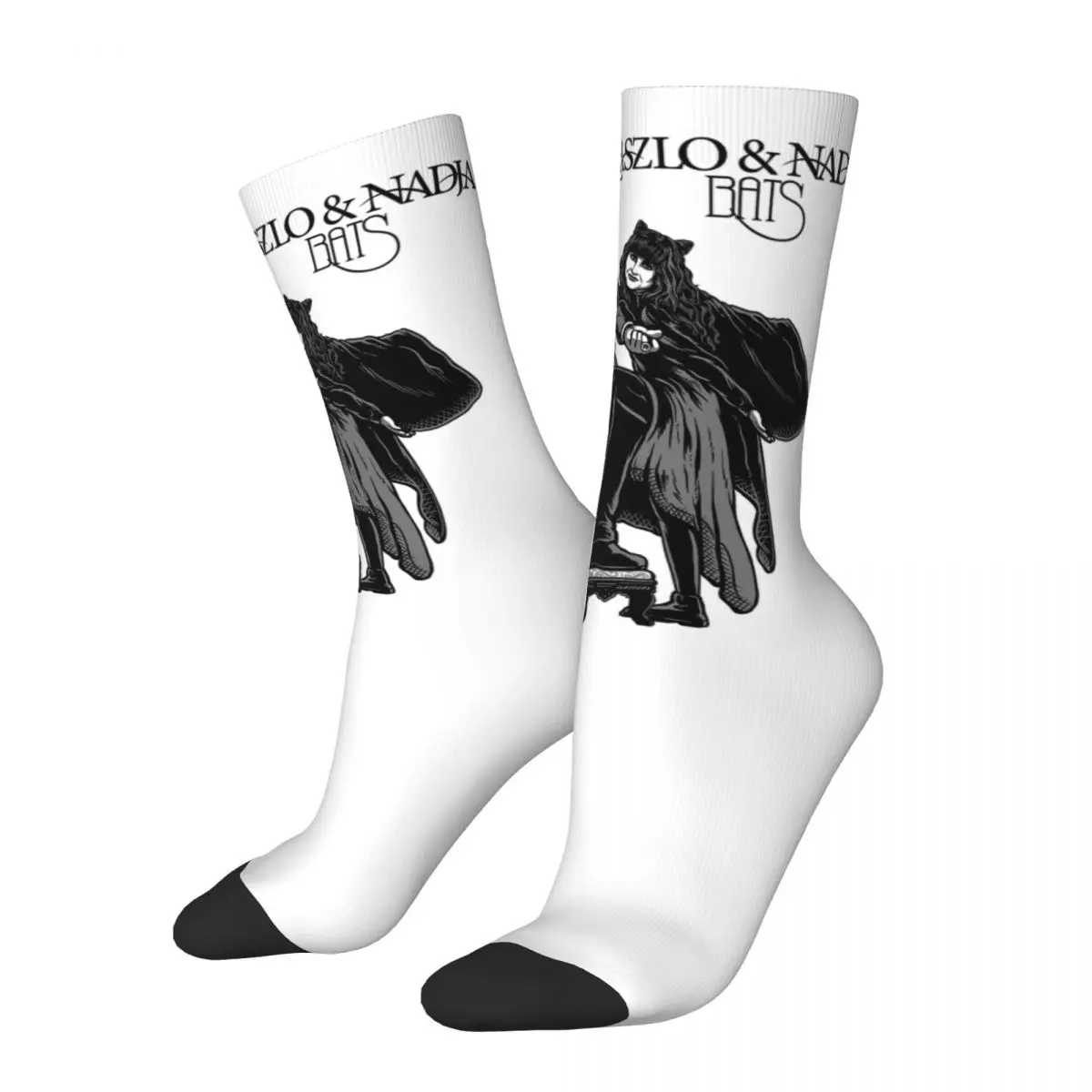 New Male Men Socks Casual Laszlo & Nadja Album Sock What We Do In The Shadows Women Stockings Spring Summer Autumn Winter