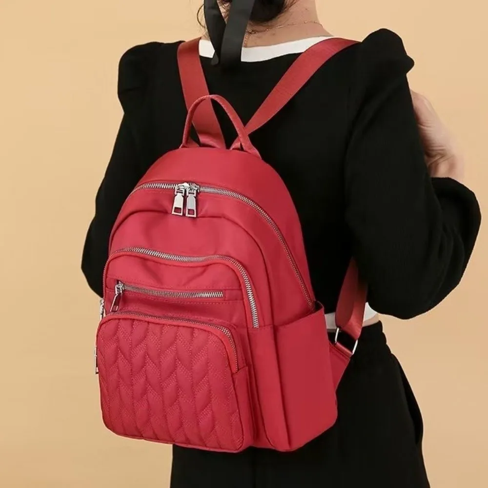 

Waterproof Oxford Cloth Backpacks Durable Square Nylon Travel Backpacks Fashionable Design Large Capacity