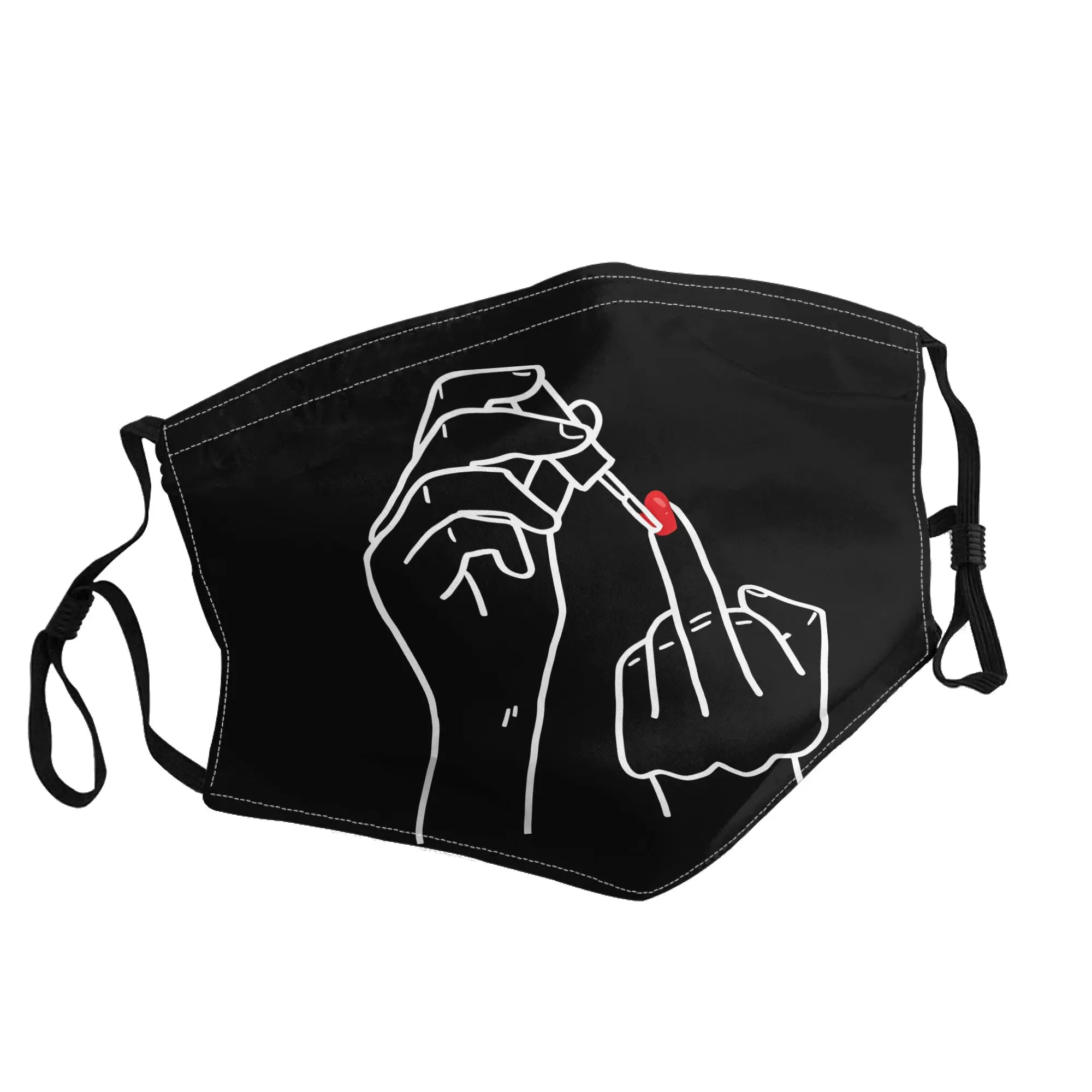 

Nail Manicure Manicurist Nail Polish Mask Unisex Outdoor Fashion Printed