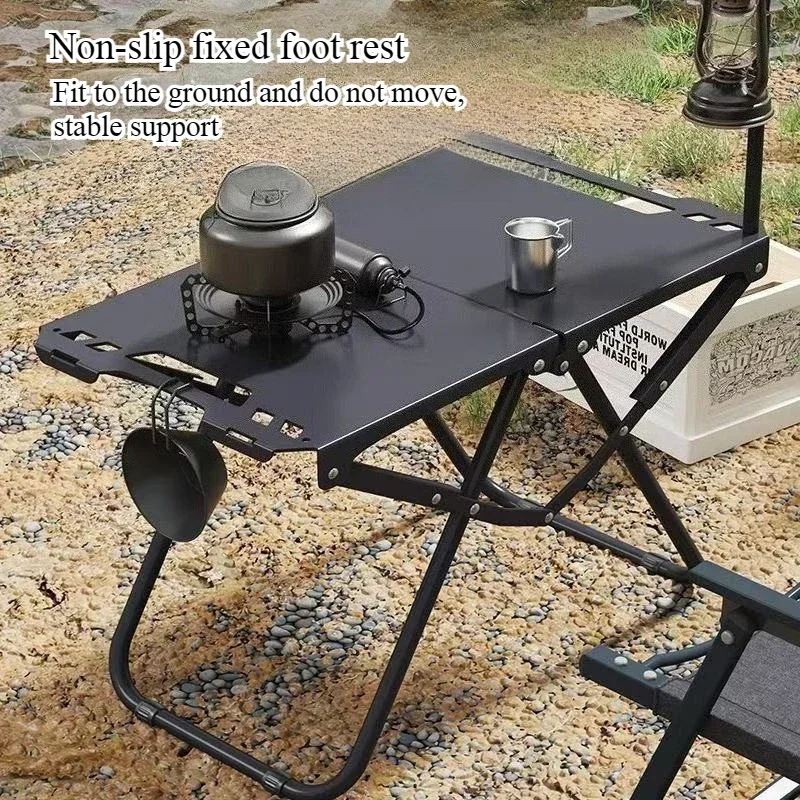 Lightweight Folding Picnic Table, Camping Folding Table for Practical Use Outdoors, Space-Saving Design High Load Capacity Amagi