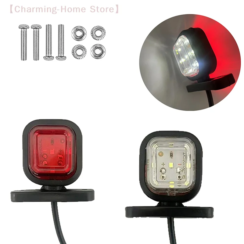 

【M】1X 10-30V Car Truck Side Marker Light Clearance Turn Signal Indicator Lamps Rear Brake Stop Lights For Trailer Lorry