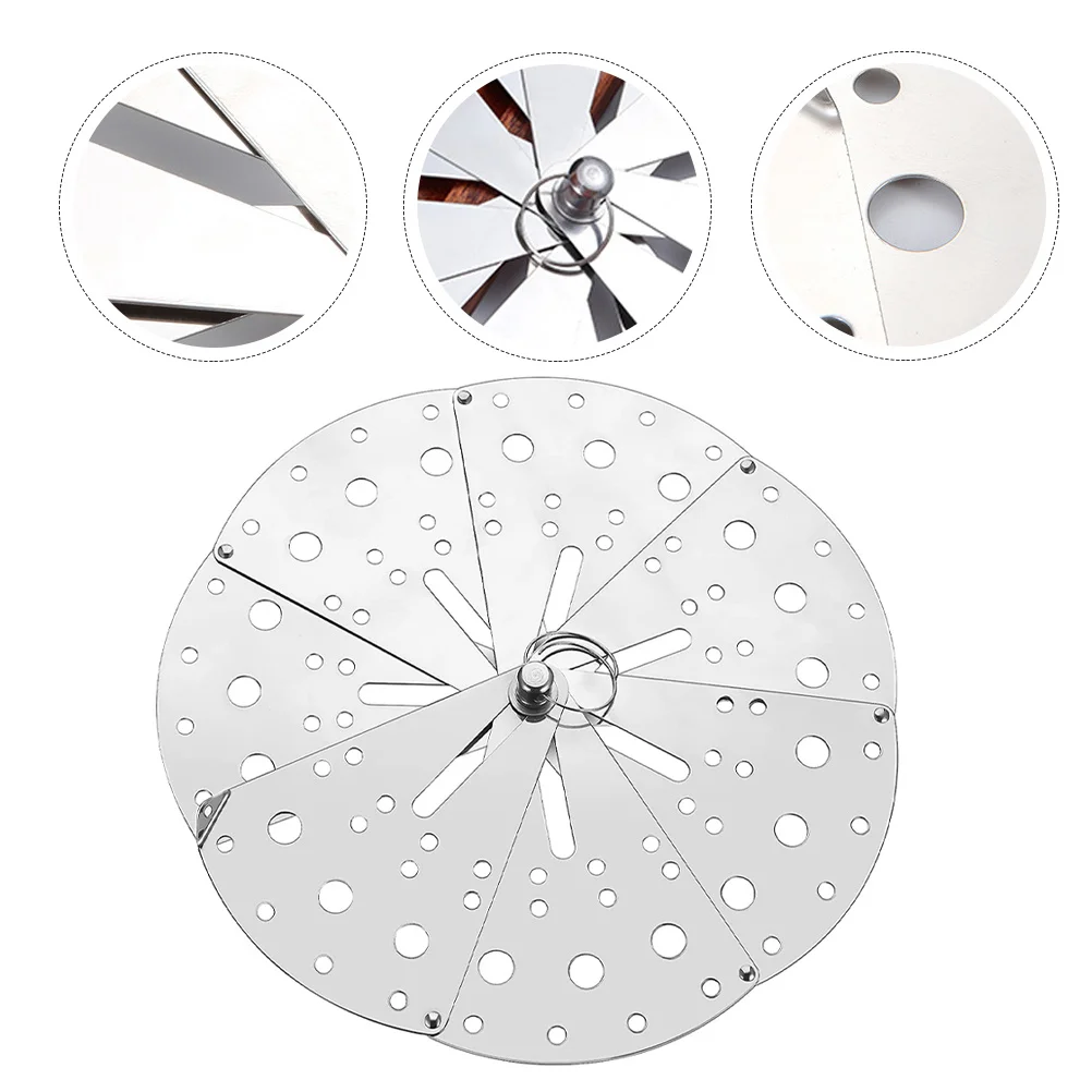 

1Pcs Anti-Spill Cover Adjustable Stainless Steel Pot Lid Kitchen Spill Stopper Overflow Stopper Lid Anti-Spill Cover