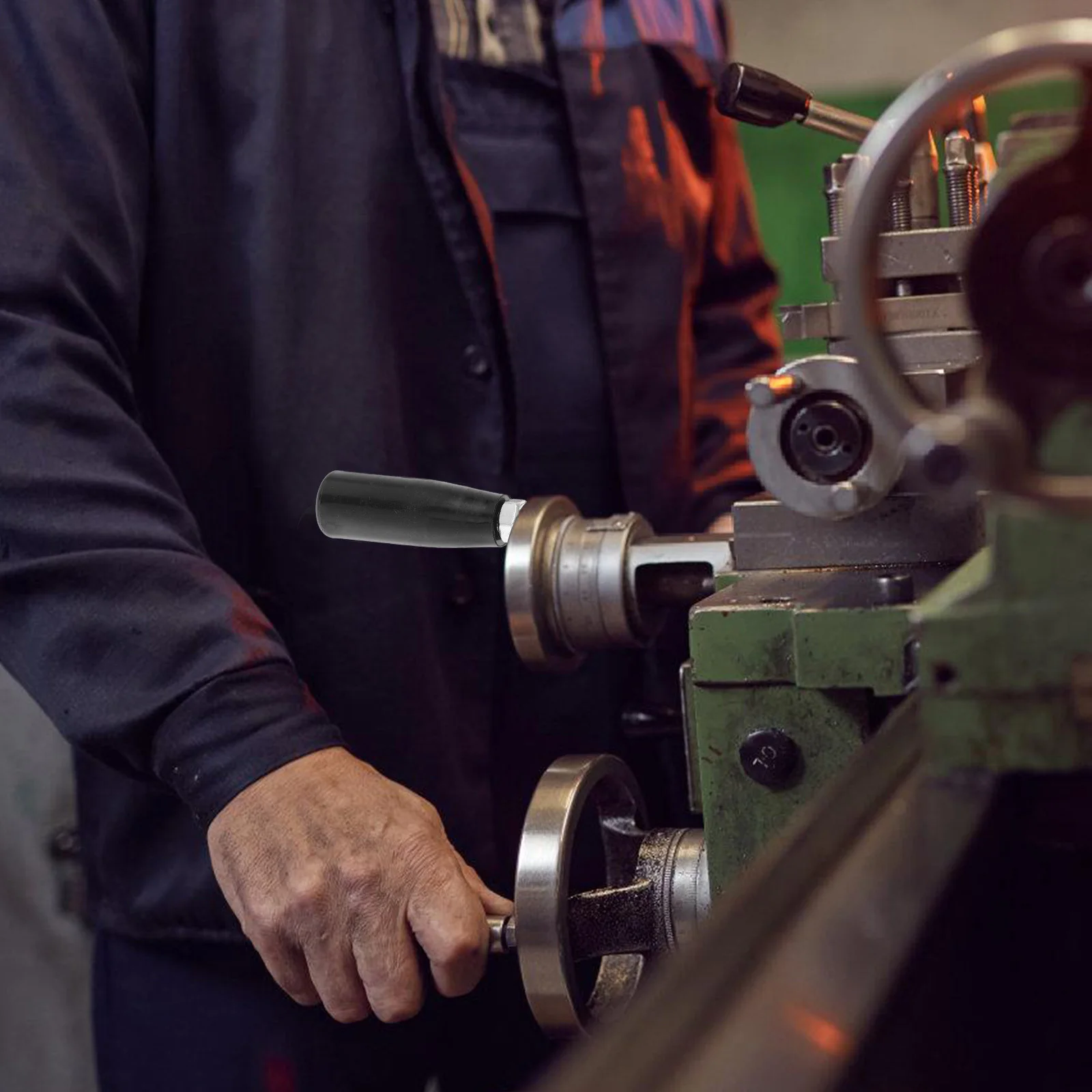 

2Pcs Rotating Handwheel Handle M8 Bakelite Iron Crank Grip Machine Tool Lathe Milling Welding Equipment Replacement