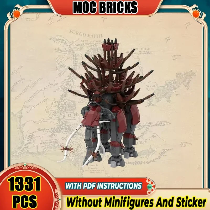 

Magical Rings Moc Building Blocks Movie Monsters Balrog Model Technology Bricks DIY Assembly Street View Toys Gifts