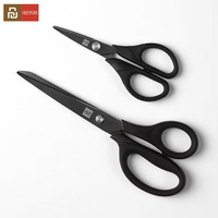 Youpin Huohou 2Pcs/set Titanium-plated Scissors Black Sharp Sets Sewing Thread Antirust Pruning Scissor Leaves Trimmer Tools