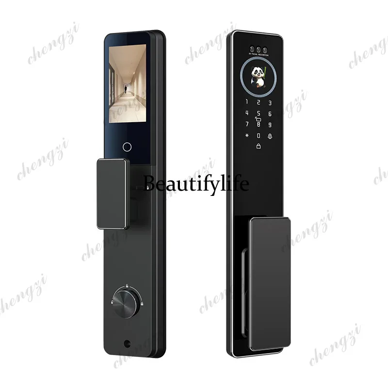 Facial recognition smart lock Home smart door lock Fingerprint password lock Home security door