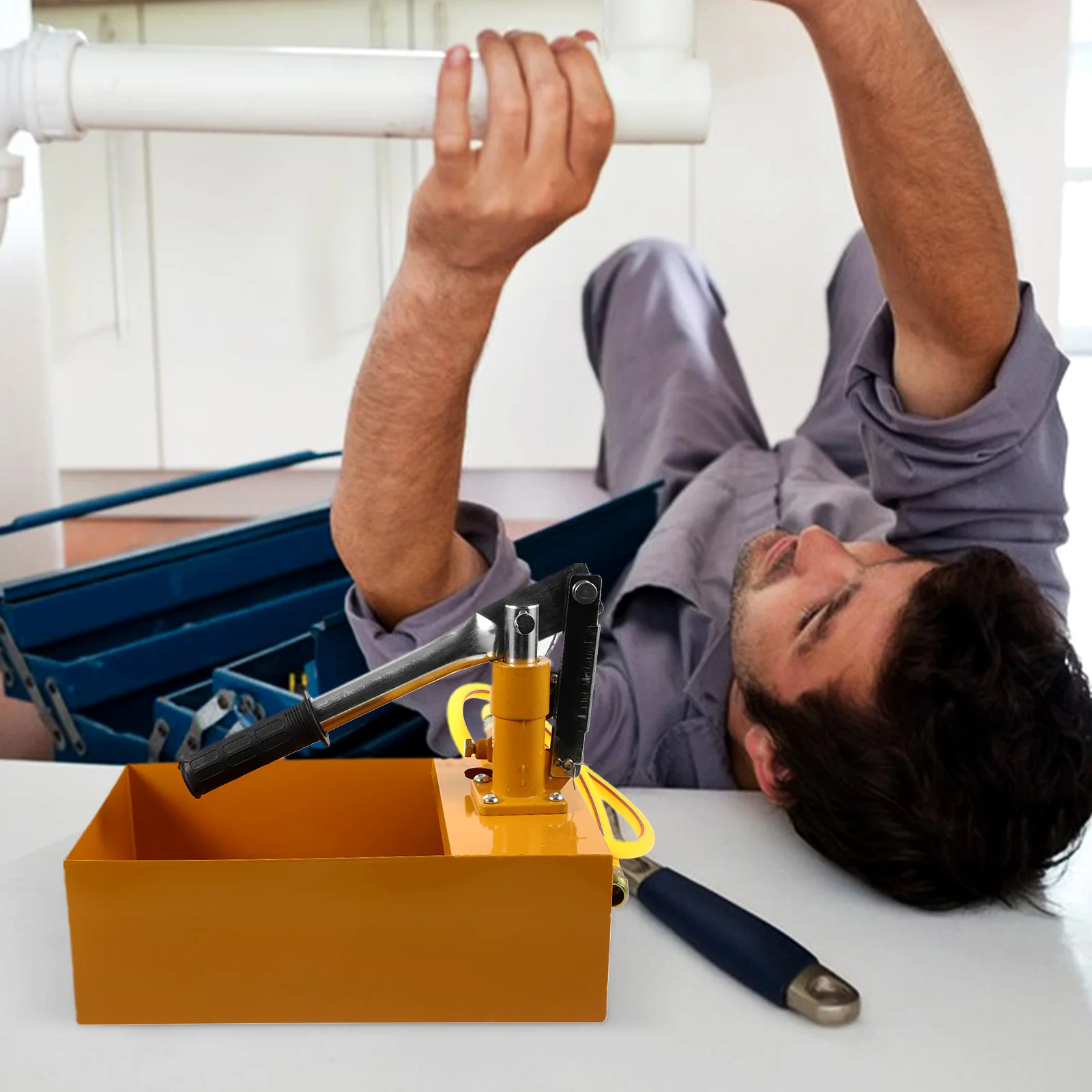 Manuelle Drucktestpumpe, hydrostatisch, 25 kg, verdicktes Aluminium, langlebiges Design für die Testung zuverlässiger Rohrleitungsbauen