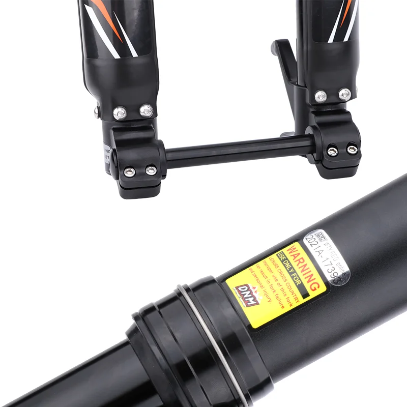 DNM USD-6S Double Shoulder Hydraulic Backflush Shock Absorber Front Fork 26 27.5 110 * 15 Barrel Axle Boost for Mountain Bike