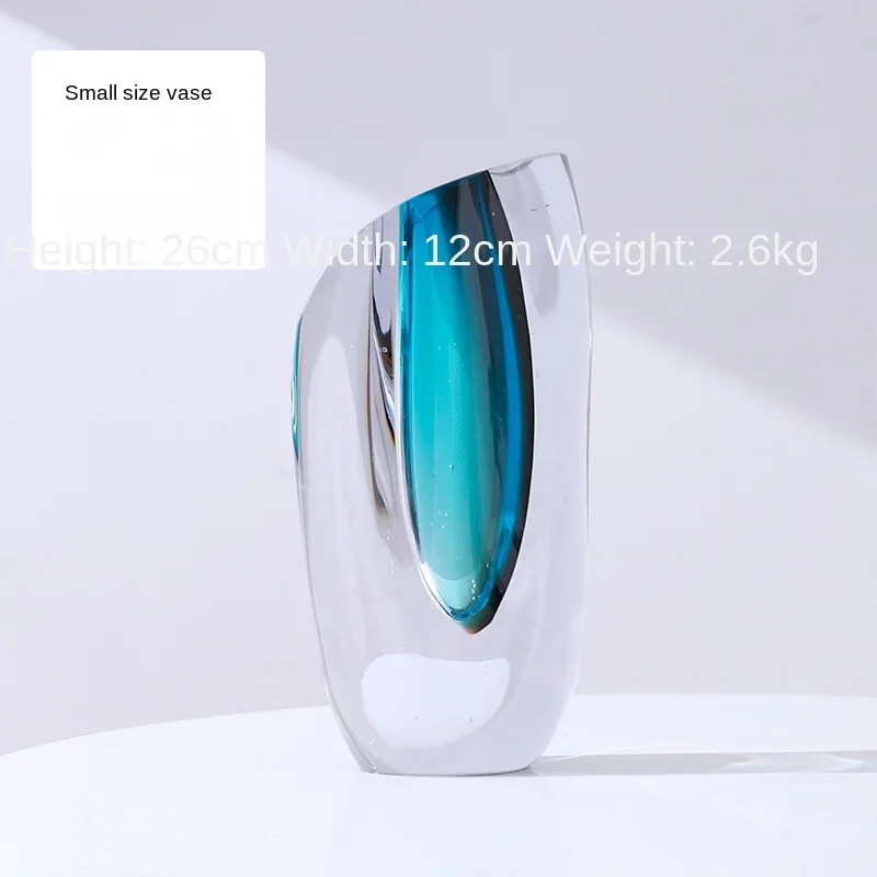 Tomada de fábrica de ornamentos de vaso de vidro de luxo moderno