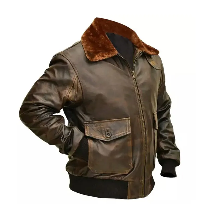 Plus Size Men\'s Leather Jacket Men Winter Fleece Fashion Leather Jacket Fur Collar Windbreaker Leather Coat For Men Clothing