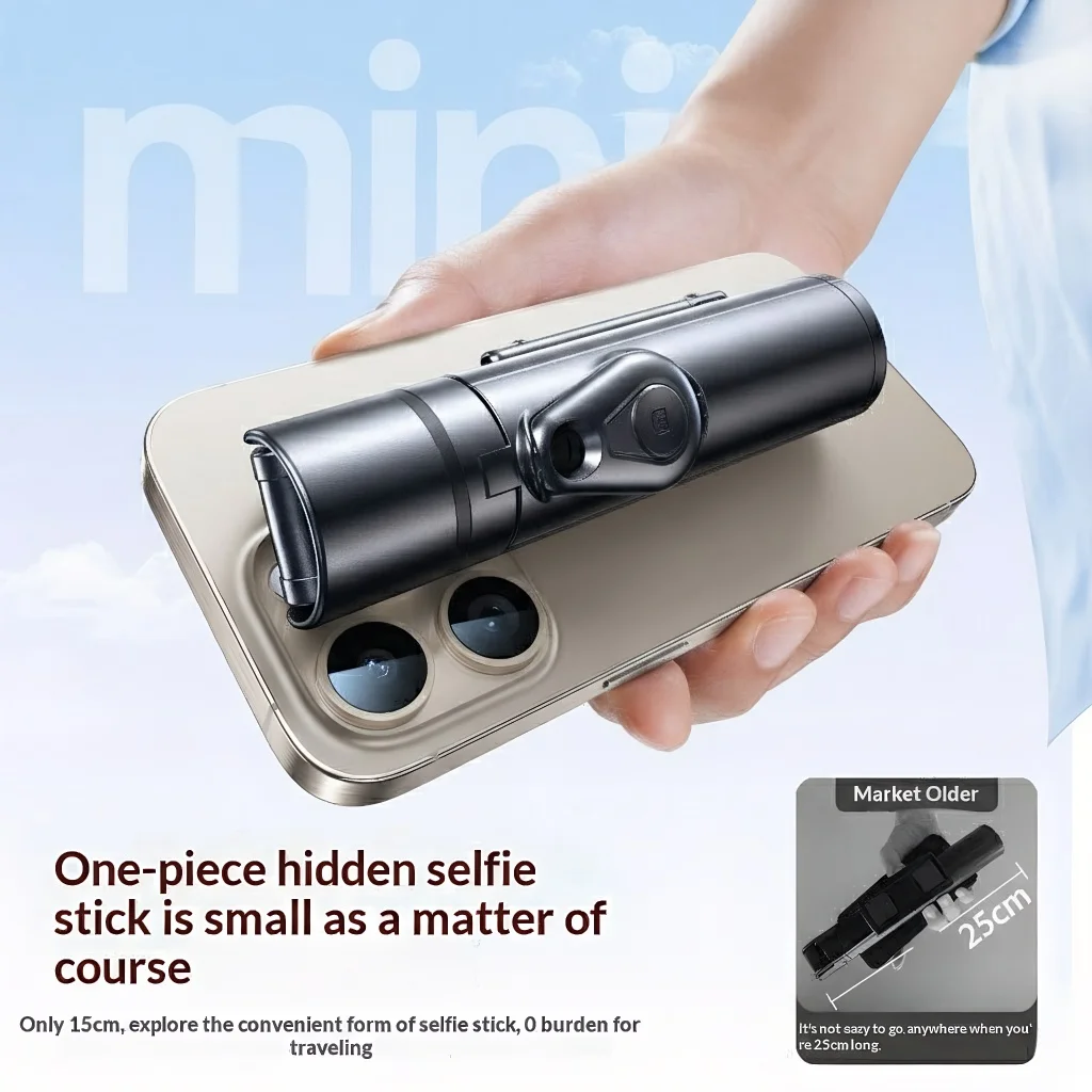 

43,3-дюймовый выдвижной штатив-монопод для селфи с пультом дистанционного управления, 360° ° Вращающийся кронштейн, подходит для различных смартфонов