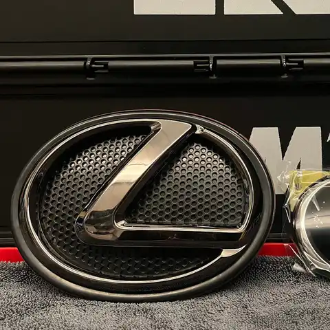 Grille-base Emblem for Lexus IS ES GS LS NX LX CT LC RC RX Badge Black Pearl Emblem NO ACC radar function