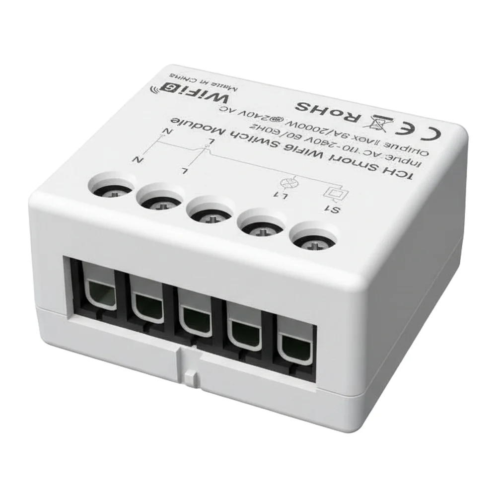 AS SHOWN Smart WiFi Switch Streetlight On off Control Compact Design Fits Installation Box Signal Relay Function