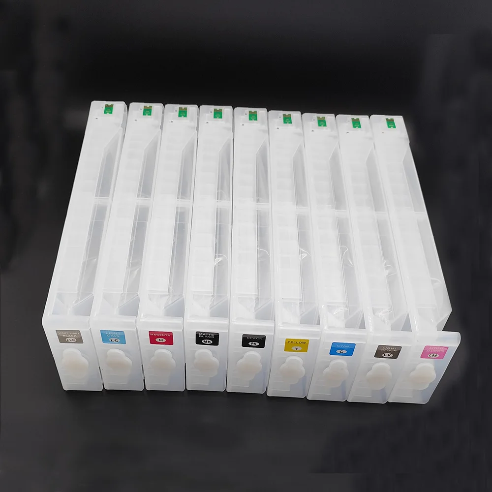 9Color 700ML T804 T8041-T8049 Refill Ink Cartridge with Chip for Epson SureColor P6000 P7000 P8000 P9000 Printer